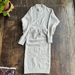 SNDYS sweater skirt set